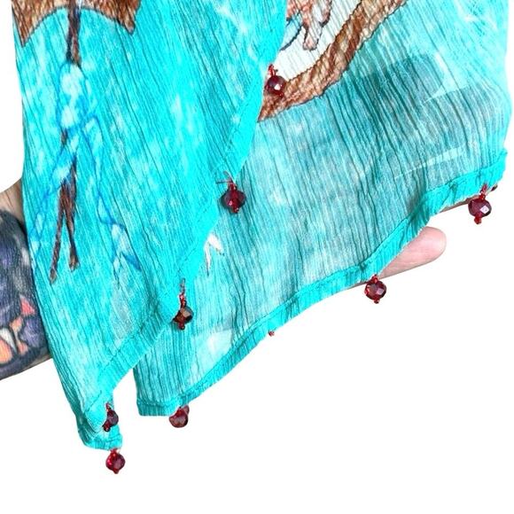 Soft Surroundings Women’s Eloise Floral Open Front Kimono Size S/M - Picture 8 of 10